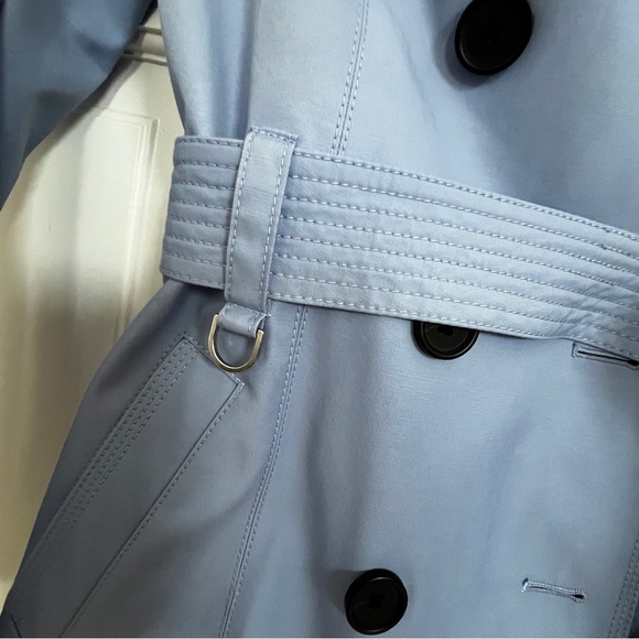 LIKE NEW Express Women's Blue Trench Coat - Picture 8 of 9